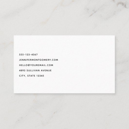 Boho Bloemen Boeket en Dreamcatcher Visitekaartje (Achterkant)