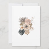 Boho Bloemen Botanisch Zoet Zestien 16 Verjaardag Kaart (Achterkant)