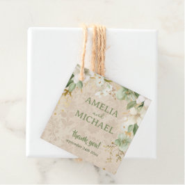 Boho Bloemen Botanische Bruiloft Bedankjes Labels