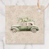 Boho Bloemen Botanische Bruiloft Bedankjes Labels (Achterkant)