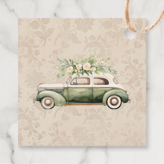 Boho  Bloemen Botanische Bruiloft Bedankjes Labels (Achterkant)