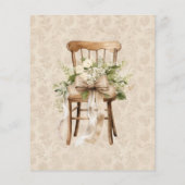 Boho Bloemen Botanische Bruiloft Menu (Achterkant)