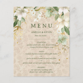 Boho  Bloemen Botanische Bruiloft Menu