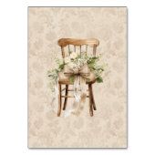 Boho  Bloemen Botanische Bruiloft Tafelnummer (Achterkant)