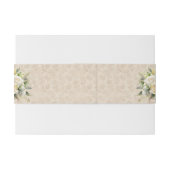 Boho Bloemen Botanische Bruiloft Uitnodigingen Wikkel (Achterkant Voorbeeld)