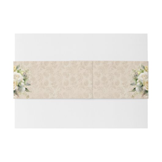 Boho  Bloemen Botanische Bruiloft Uitnodigingen Wikkel (Achterkant Voorbeeld)