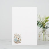 Boho bloemen briefpapier (Staand voorkant)