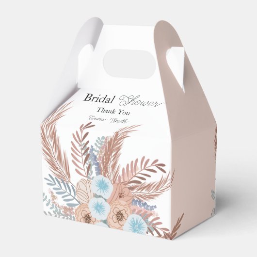 Boho Bloemen Bruidsfeest Bruidsfeest Bedankdoosjes (Achterkant)