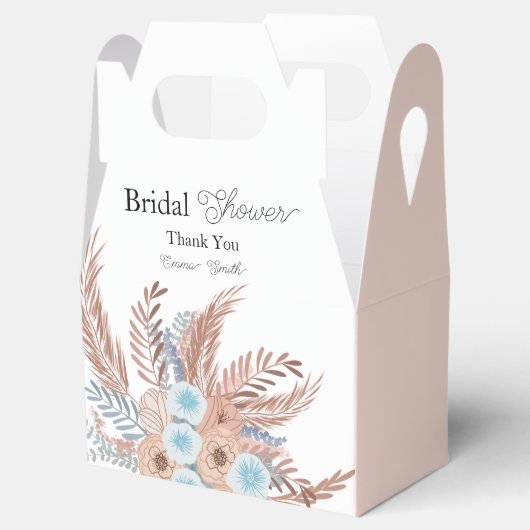 Boho Bloemen Bruidsfeest Bruidsfeest Bedankdoosjes (Geopend)