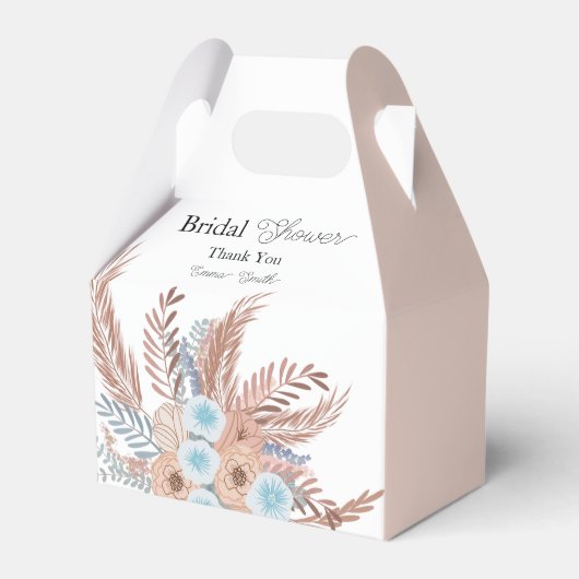 Boho Bloemen Bruidsfeest Bruidsfeest Bedankdoosjes (Voorkant Zijde)
