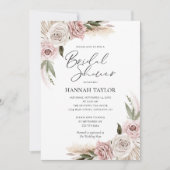 Boho Bloemen Bruidsfeest Kaart (Voorkant)