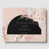 boho bloemen bruiloft gastenboek (Voorkant)