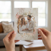 Boho Bloemen Bruiloft Save the Date