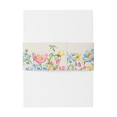 Boho Bloemen Bruiloft  Uitnodigingen Wikkel (Achterkant Voorbeeld)