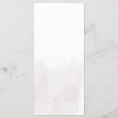 Boho Bloemen Bruiloftsmenu Menu (Achterkant)