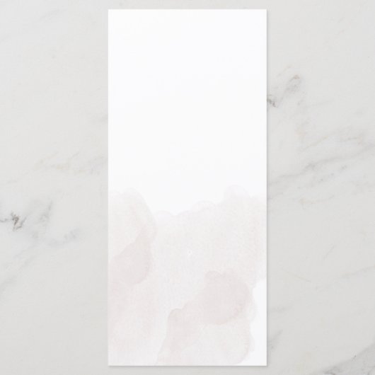 Boho Bloemen Bruiloftsmenu Menu (Achterkant)