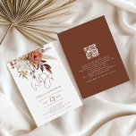 Boho Bloemen Bruine Crème Wij Doen QR Code Trouwen Kaart<br><div class="desc">Boho Bloemen Bruine Crème Wij doen QR Code Trouwen. Prachtige herfstbloemen en pampagrasjes en een stijlvol setscript voor We Do in aards bruin. Met uw QR-code naar uw trouwwebsite op de achterkant, zodat uw gasten kunnen RSVP en zie alle details online zonder de noodzaak van aparte behuizingen. Uw QR-code wordt...</div>