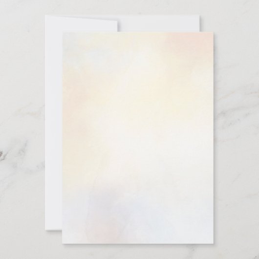 Boho Bloemen Brunch en Bruisende Bruids Bruiloft Bedankkaart (Achterkant)