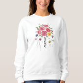 Boho Bloemen Bulgaarse Moeder Moederdag Cadeau Trui (Voorkant)
