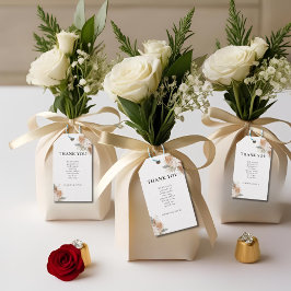 Boho Bloemen Cadeaulabel