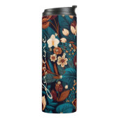 Boho Bloemen Chic Classy Thermische Tumbler Thermosbeker (Gedraaid links)