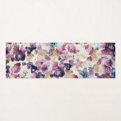 Boho Bloemen Chic Yogamat (Achterkant (horizontaal))
