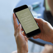 Boho Bloemen Eenvoudige Waterverf Groene palmblade Kaart