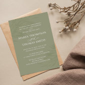 Boho Bloemen Eenvoudige Waterverf Groene palmblade Kaart