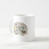 Boho Bloemen Egel Koffiemok (Voorkant links)