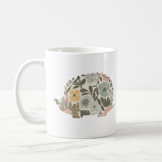 Boho Bloemen Egel Koffiemok (Links)