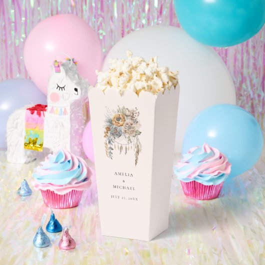 Boho Bloemen en Dreamcatcher - Huwelijk Bedankdoosjes (Feest)