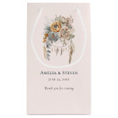 Boho Bloemen en Dreamcatcher - Huwelijk Klein Cadeauzakje (Achterkant)