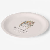 Boho Bloemen en Dreamcatcher - Huwelijk Papieren Bordje (Gekanteld)