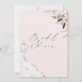 Boho Bloemen en Jurk Vrijgezellenfeest Kaart (Achterkant)