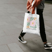 Boho Bloemen en Quote Geen Regen Geen Bloem Tote Bag