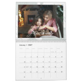 Boho Bloemen Familie Herinneringen Foto Keepsake Kalender (Jan 2027)