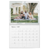 Boho Bloemen Familie Herinneringen Foto Keepsake Kalender (Feb 2027)