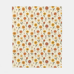 Boho Bloemen Fleece Deken