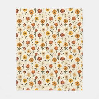 Boho Bloemen Fleece Deken