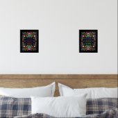 Boho Bloemen Folkart Home Sweet Home Gezegend Muurkunst Sets (Slaapkamer)