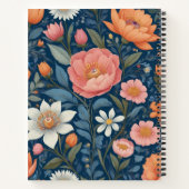 Boho Bloemen Folklore Stijl | jouw naam Notitieboek (Achterkant)