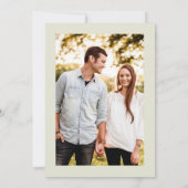  Boho Bloemen Foto Bruiloft Kaart (Achterkant)