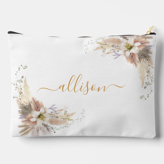 Boho, bloemen, Geschenknaam Etui (Achterkant)