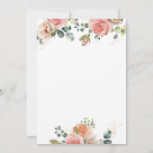 Boho Bloemen Gouden Frame RN Verpleegster Afstudee Kaart (Achterkant)