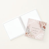 Boho bloemen Guest Book Notitieboek (Binnen)