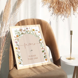 Boho Bloemen gunsten Poster