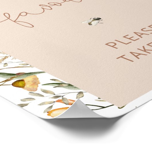 Boho Bloemen gunsten Poster (Hoek)