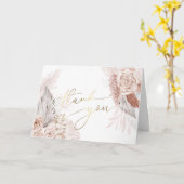 Boho bloemen Hartelijk dank Kaart (Gele Bloem)