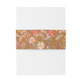 Boho Bloemen Herfst Bruiloft Uitnodigingen Wikkel (Achterkant Voorbeeld)