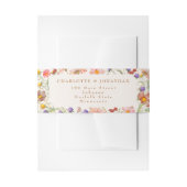 Boho Bloemen Herfst Bruiloft Uitnodigingen Wikkel (Voorkant Voorbeeld)